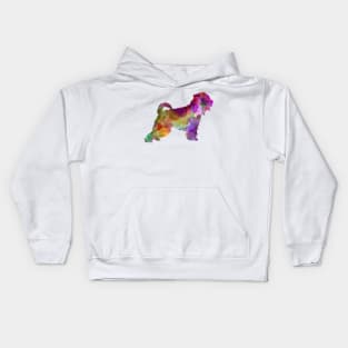 Irish Soft Coated Wheaten Terrier in watercolor Kids Hoodie